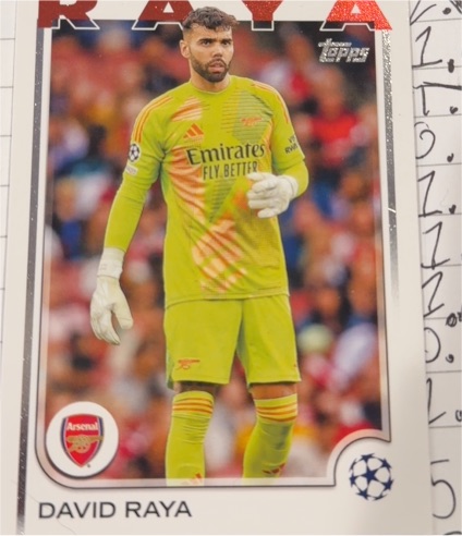 2024-25 Topps UEFA Club Competitions #154 David Raya — front