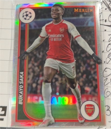 2023-24 Topps Merlin UEFA Club Competitions #11 Bukayo Saka — front