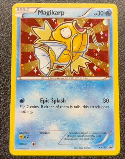 2016 Pokémon XY Black Star Promo #XY143 Magikarp — front