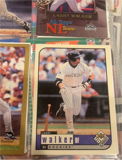 1999 UD Choice #82 Larry Walker Colorado Rockies — front