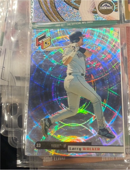 1999 Upper Deck HoloGrFX #21 Larry Walker — front