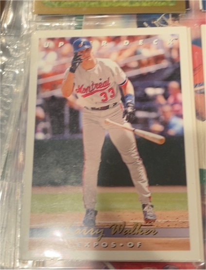 1993 Upper Deck #144 Larry Walker — front