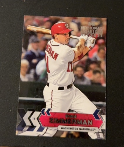 2017 Topps National Baseball Card Day #18 Ryan Zimmerman — front