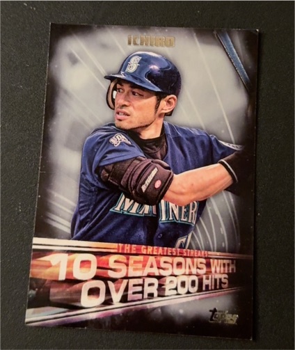 2016 Topps The Greatest Streaks #GS-04 Ichiro Suzuki — front
