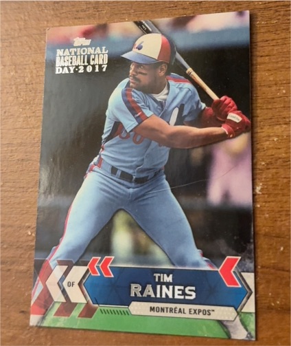 2017 Topps National Baseball Card Day #10 Tim Raines — front