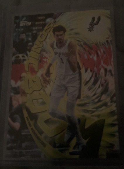 2025-26 Topps Victor Wembanyama Sonic Boom #SB-11 — front