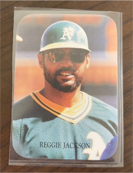 1987 Indiana Blue Sox Inc. #55 Reggie Jackson — front