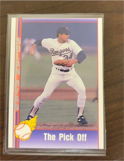 1991 Pacific Nolan Ryan #91 The Pick Off — front