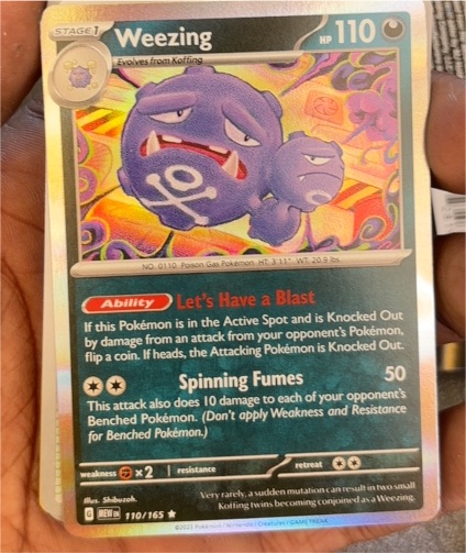 2023 Pokémon Scarlet & Violet 151 #110 Weezing — front