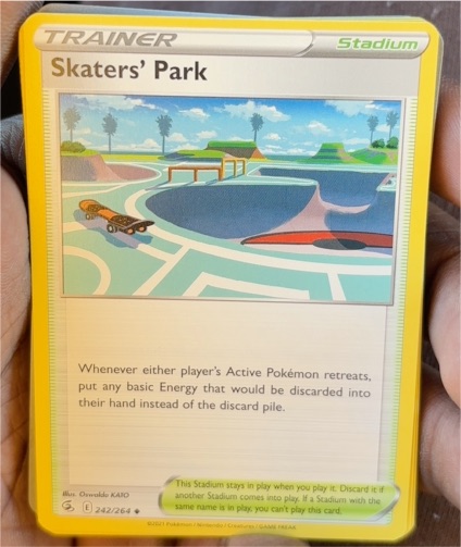 2021 Pokémon Fusion Strike #242 Skaters' Park — front