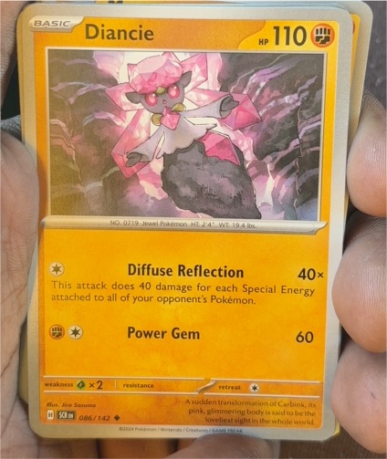 2024 Pokémon Scarlet & Violet SV07 Stellar Crown #086 Diancie — front
