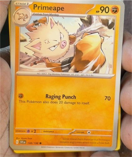 2023 Pokémon Scarlet & Violet #108 Primeape — front