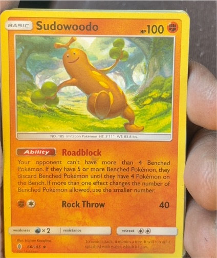 2017 Pokémon Guardians Rising #66 Sudowoodo — front
