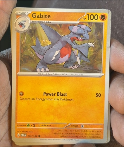 2023 Pokémon SV04 Paradox Rift #095 Gabite — front