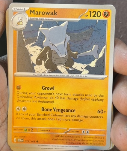 2024 Pokémon Scarlet & Violet Stellar Crown #073 Marowak — front