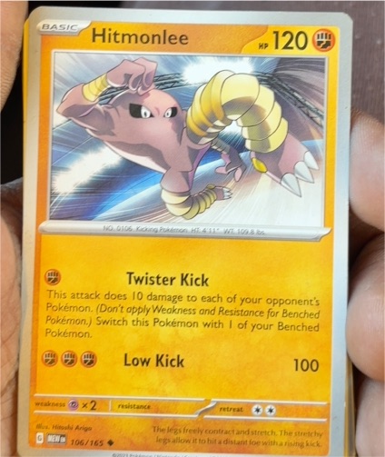 2023 Pokémon Scarlet & Violet 151 #106 Hitmonlee — front