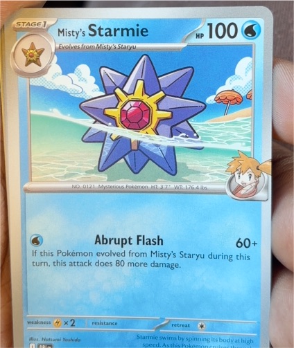 2025 Pokémon Scarlet & Violet Destined Rivals #47 Misty's Starmie — front
