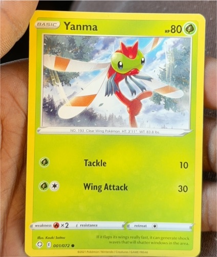 2021 Pokémon 001 Yanma — front