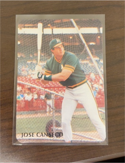 1986 Fleer #548 Jose Canseco — front