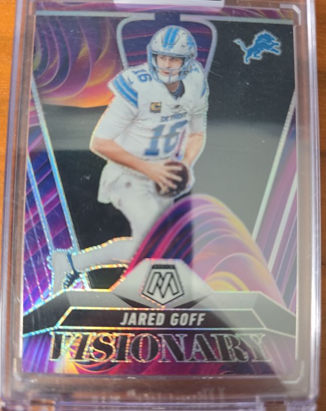 2025 Panini Mosaic #9 Jared Goff Visionary — front