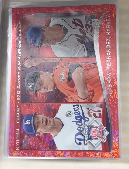 2014 Topps #113 Clayton Kershaw / Jose Fernandez / Matt Harvey — front
