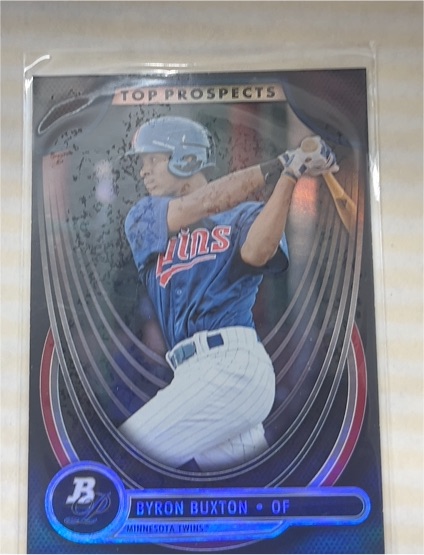 2013 Bowman Platinum Top Prospects Byron Buxton — front