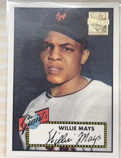 1996 Topps Commemorative #2 Willie Mays — front