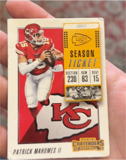 2018 Panini Contenders Season Ticket #51 Patrick Mahomes II — front