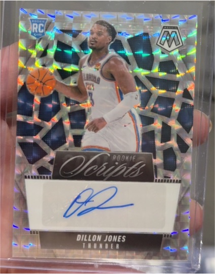 2024-25 Panini Mosaic Rookie Scripts #RS-DIL Dillon Jones — front