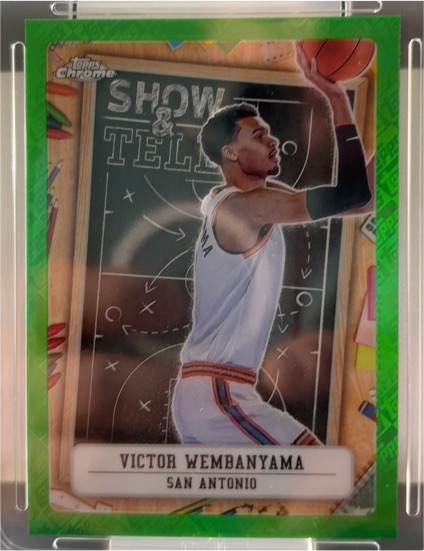 2024-25 Topps Chrome #ST-9 Victor Wembanyama Show and Tell — front