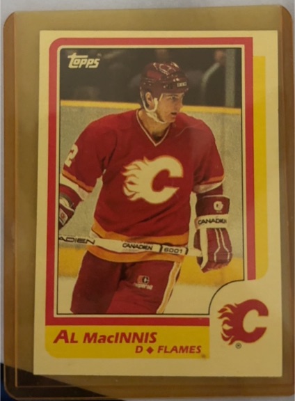 1986-87 O-Pee-Chee #173 Al MacInnis — front
