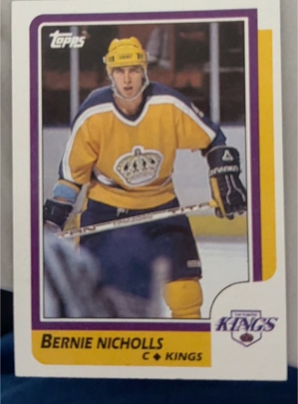 1986-87 Topps #159 Bernie Nicholls — front