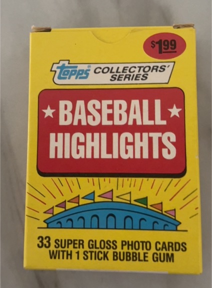 1987 Topps Collectors' Series Baseball Highlights — front
