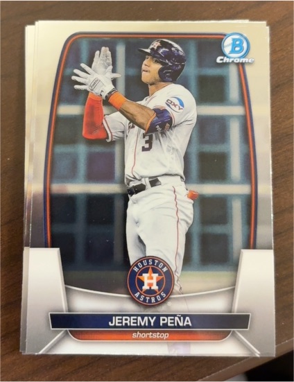 2023 Bowman Chrome #61 Jeremy Peña — front
