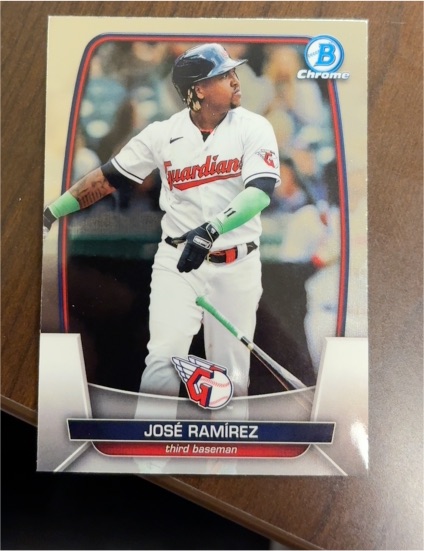 2023 Bowman Chrome #100 José Ramírez — front