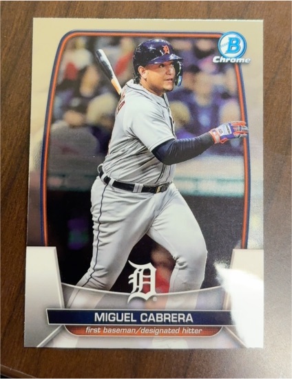 2023 Bowman Chrome #12 Miguel Cabrera — front