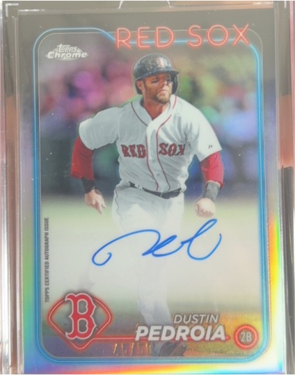 2024 Topps Chrome Dustin Pedroia — front
