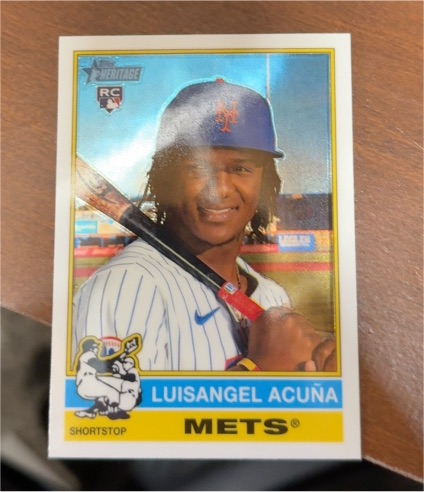 2025 Topps Heritage #274 Luisangel Acuna — front