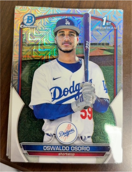 2023 Bowman Chrome #BCP-152 Oswaldo Osorio — front