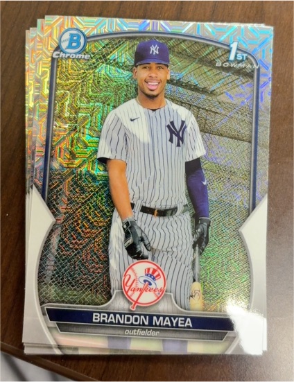2023 Bowman Chrome #BCP-188 Brandon Mayea — front