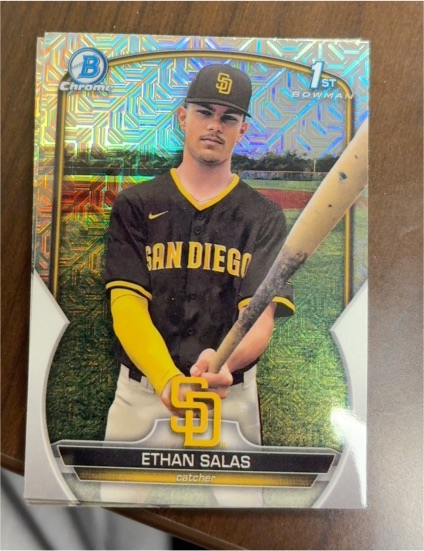 2023 Bowman Chrome #BCP-171 Ethan Salas — front