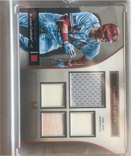 2024 Topps Museum Collection Primary Pieces Quad Relic Lars Nootbaar #SPPQ-LN — front