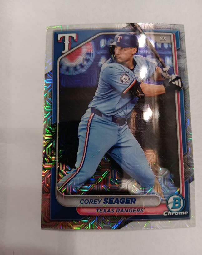 2024 Bowman Chrome #20 Corey Seager Texas Rangers — front