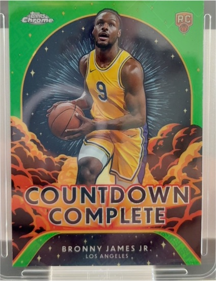 2024-25 Topps Chrome #CC-25 Bronny James Jr. Countdown Complete — front