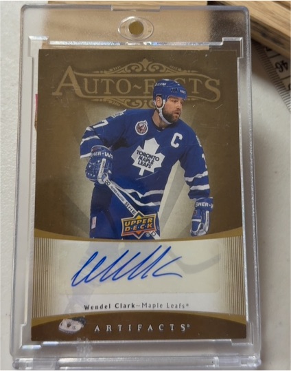 2023-24 Upper Deck Artifacts Autofacts #RAF-WC Wendel Clark — front
