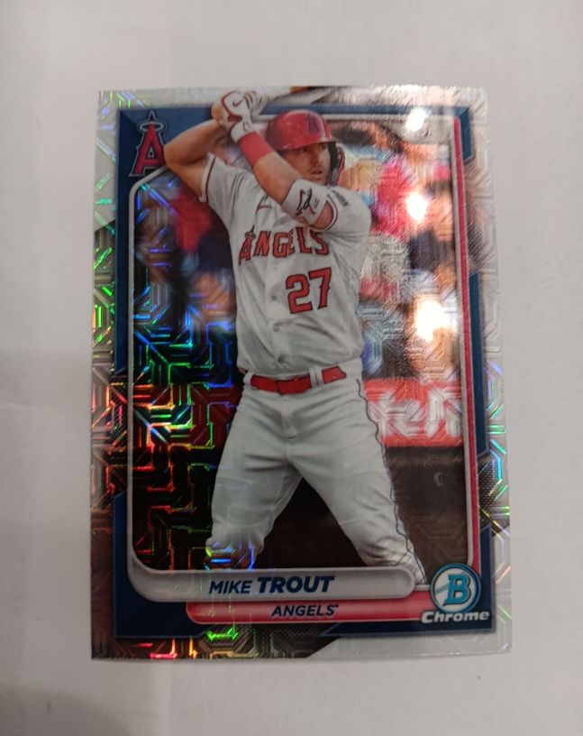 2024 Bowman Chrome #19 Mike Trout — front