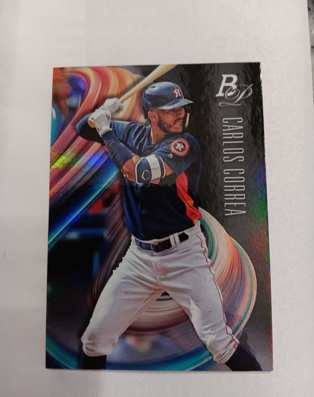 2018 Bowman Platinum #11 Carlos Correa — front