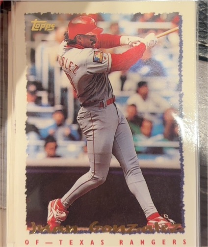 1995 Topps #70 Juan Gonzalez — front