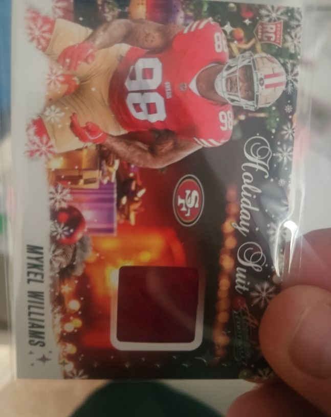 2025 Panini Absolute Holiday Suit Patch #HS-MYW Mykel Williams — front
