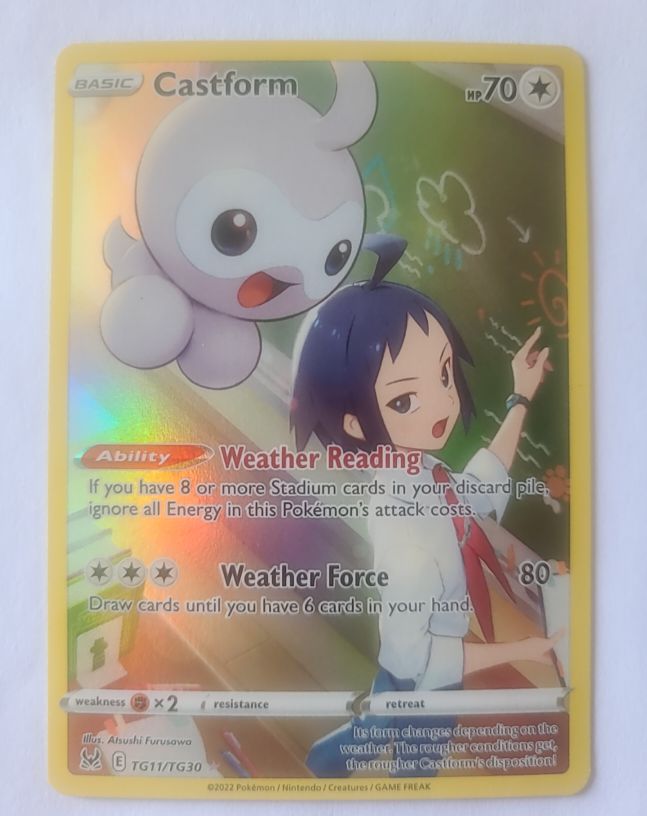 2022 Pokémon Lost Origin Trainer Gallery #TG11/TG30 Castform — front